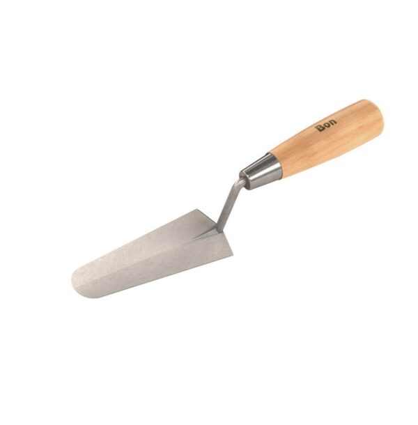 11-625-D 4-3/4" x 1-3/4" Cross Joint Trowel with Wood Handle - Image 1