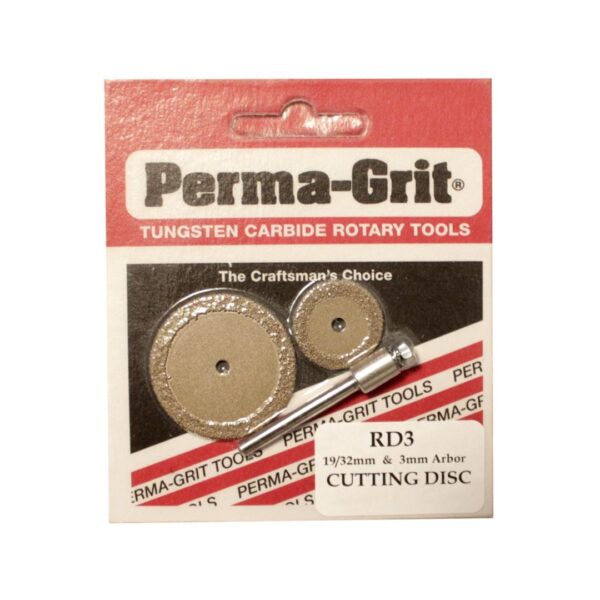 original-125.jpeg Perma-Grit Pair Cutting Discs 3/4" & 11/4" with Arbor - Image 1