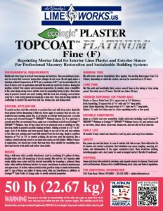 Ecologic™ PLASTER TOPCOAT™ Platinum - Image 5