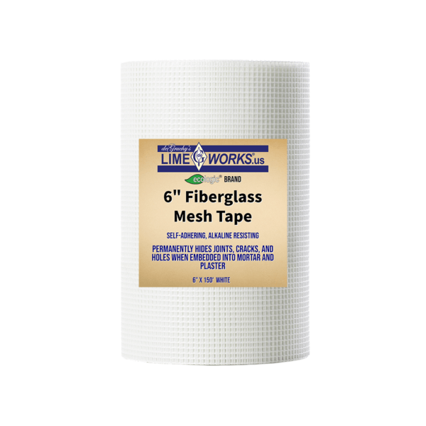 LE_9.5MeshWHITE Ecologic™ Brand Fiberglass Mesh Tape 6" x 150' - White - Image 1