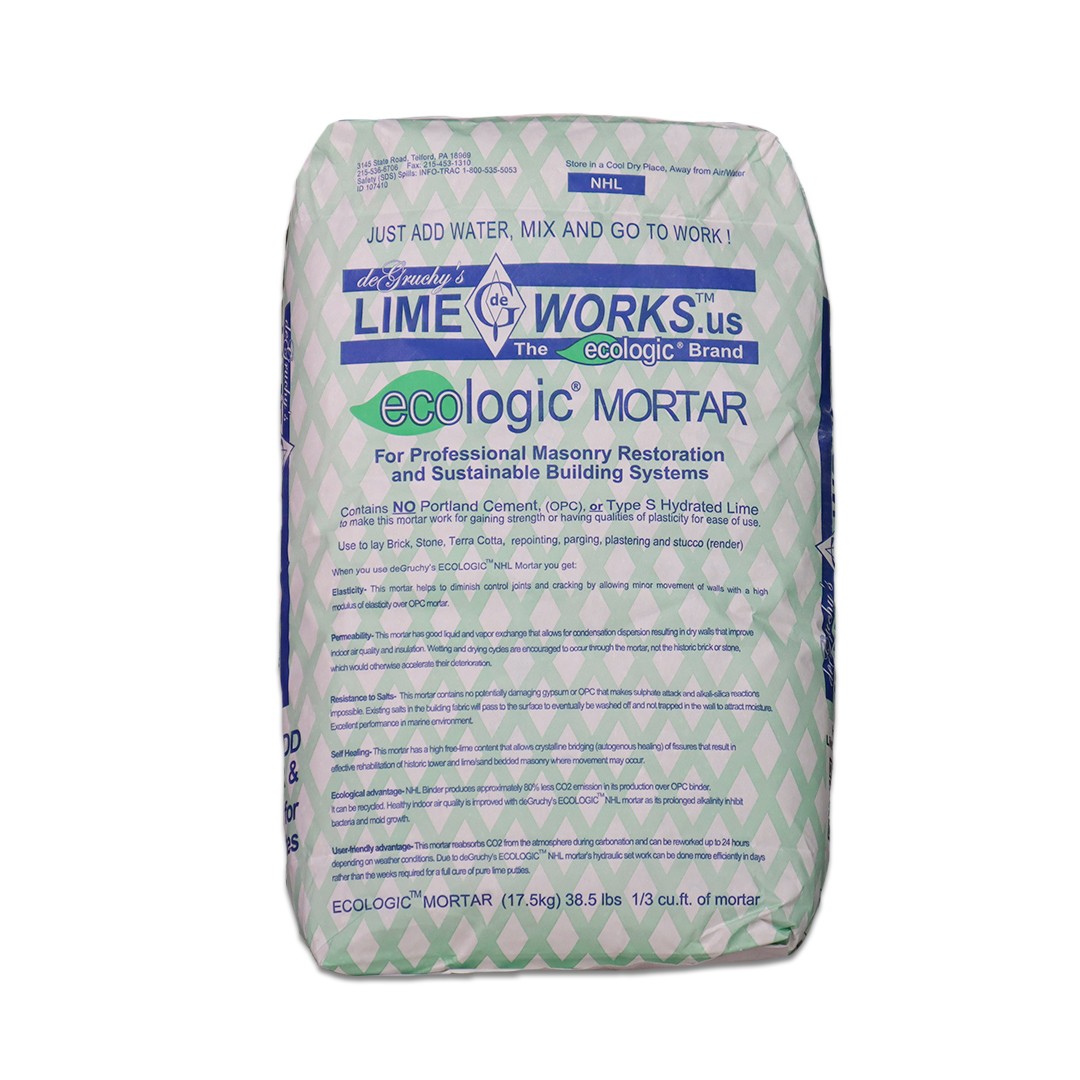 Skadelig Væk klint Ecologic™ Lime Mortar - Natural Hydraulic Lime Mortar