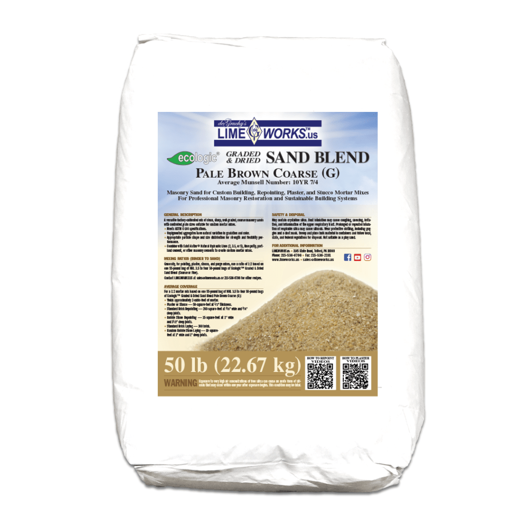 Ecologic™ Lime Mortar Natural Hydraulic Lime Mortar