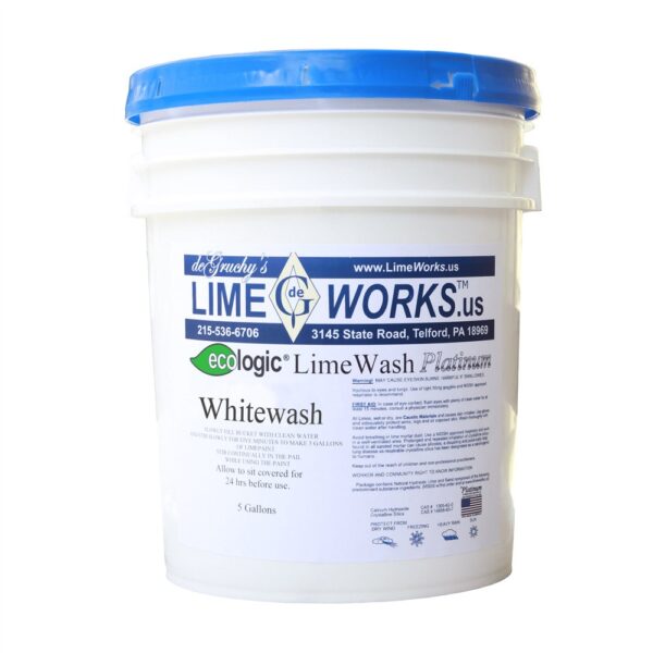 LimeWashPlatinum 5 gallon bucket of whitewash